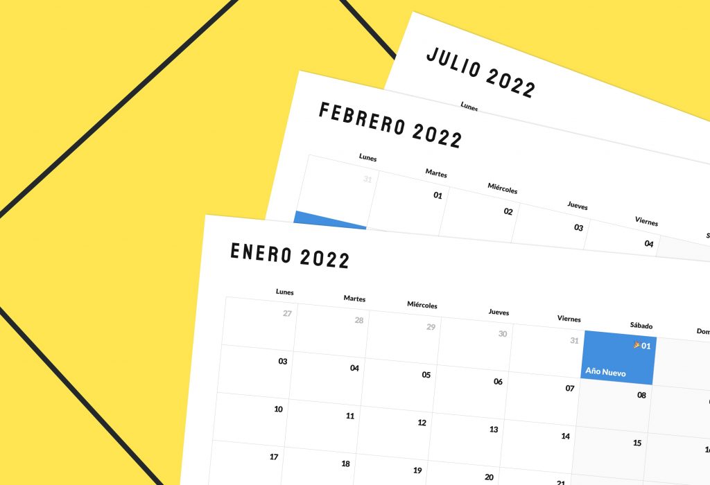 Calendario Laboral México 2022