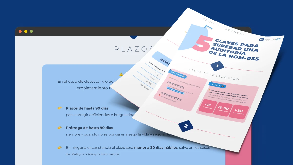 5 Claves para superar una inspección de la NOM 035 | Infografía