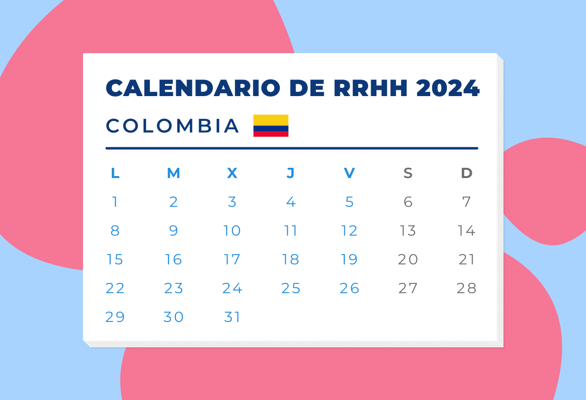 Calendario Laboral de Colombia 2024 