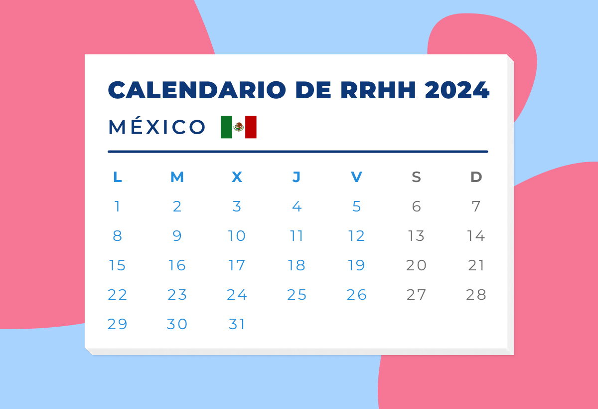 Calendario Laboral de México 2024 para RR.HH.