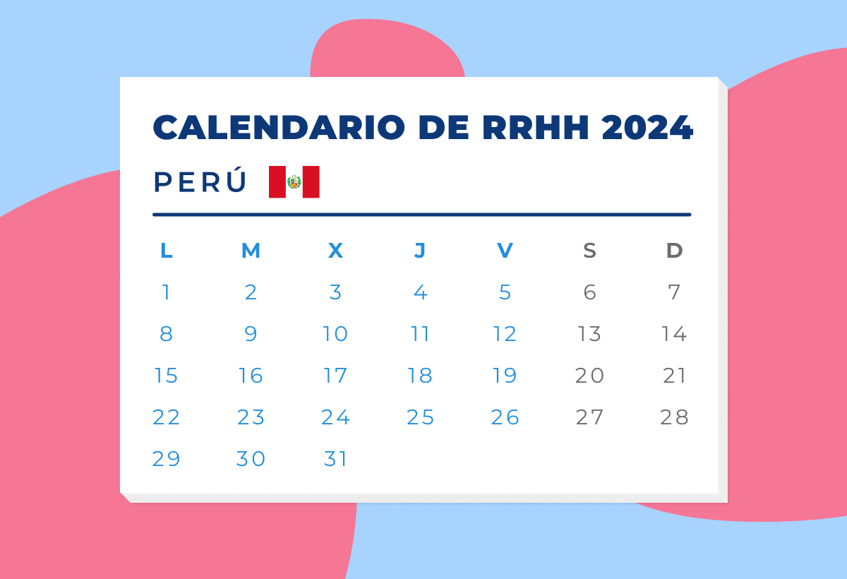 Calendario Laboral en Perú 2024 