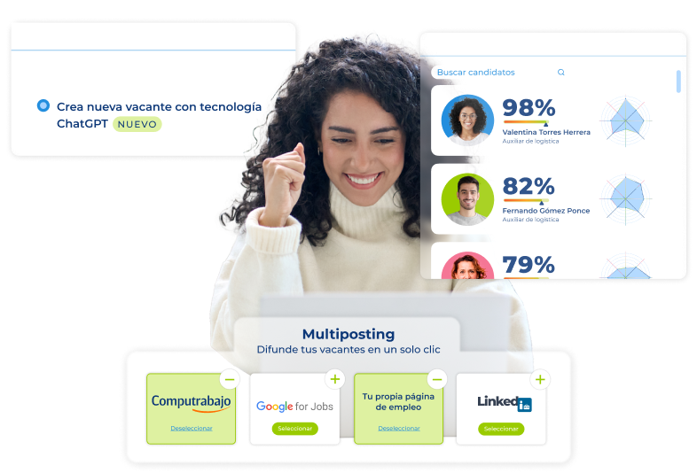 Descubre cómo atraer a los candidatos que necesitas más rápido y mejorar la comunicación con canidatos con el software ATS de Pandapé.