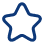 icono sin relleno de color azul de una estrella de cinco puntas